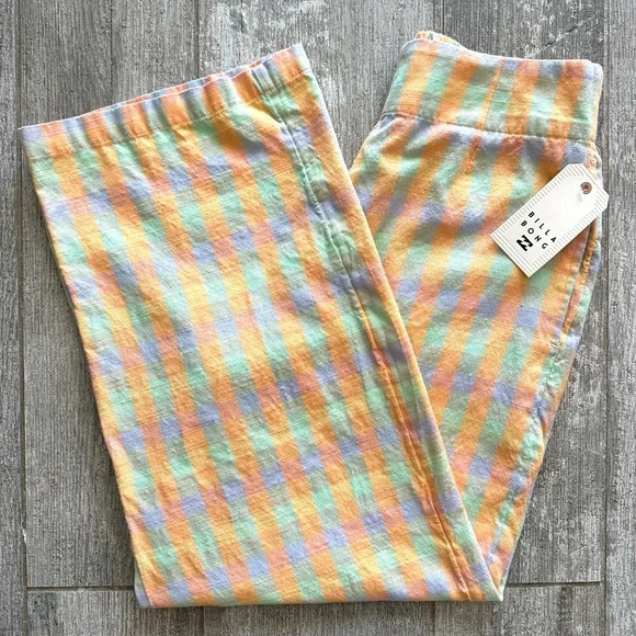 🔥🔥BILLABONG - INTO YOU CHECKERED PANT🔥🔥 - Picture 1 of 12